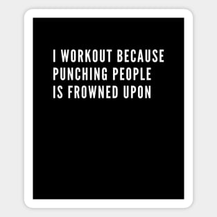funny gym humor Magnet
